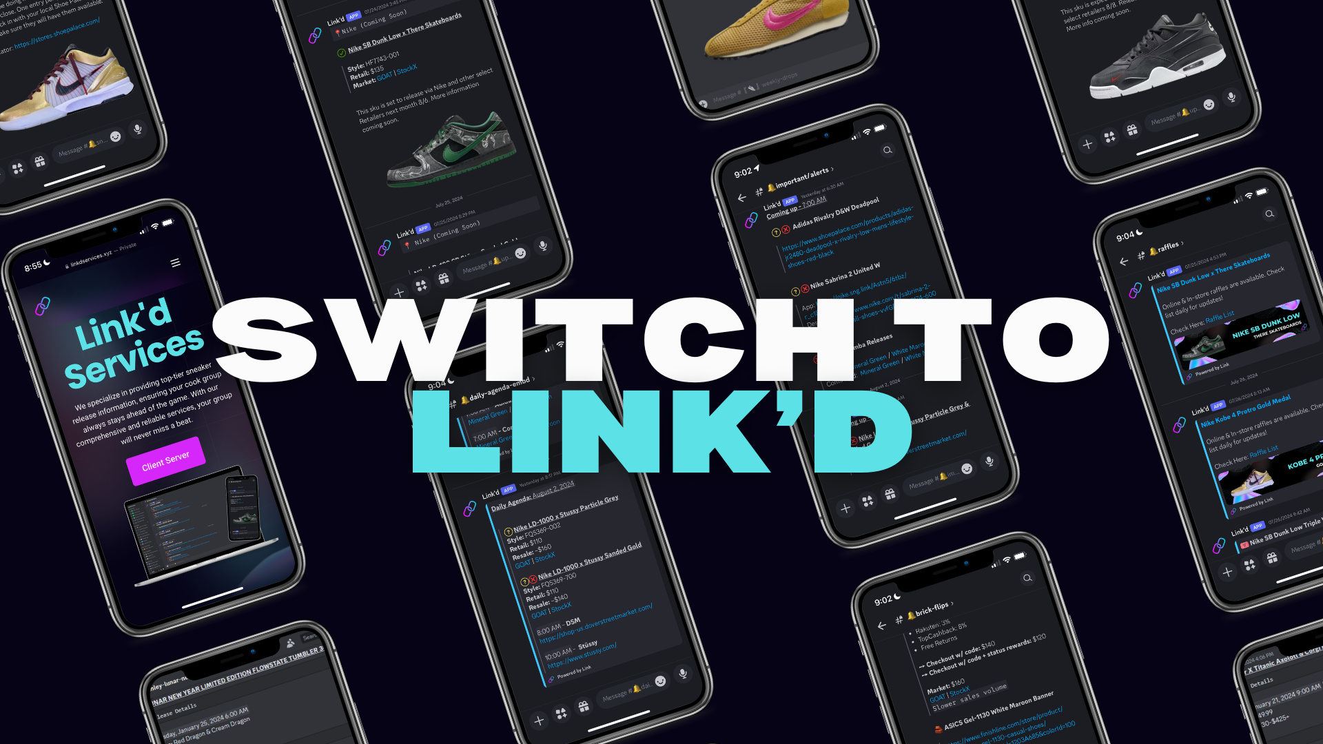 Switch to Link’d Services with Discord release information and alerts